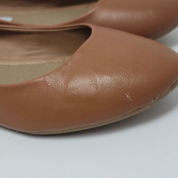 Steven Madden P-Heaven Womens Brown Solid Leather Slip On Ballet Flats Size 8.5 - Picture 6 of 11
